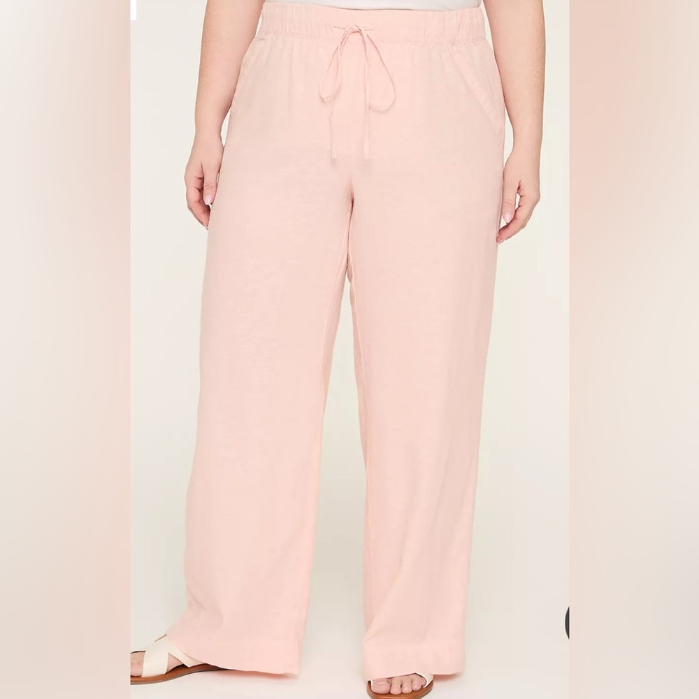 Lane Bryant Peach Wide Leg Pants